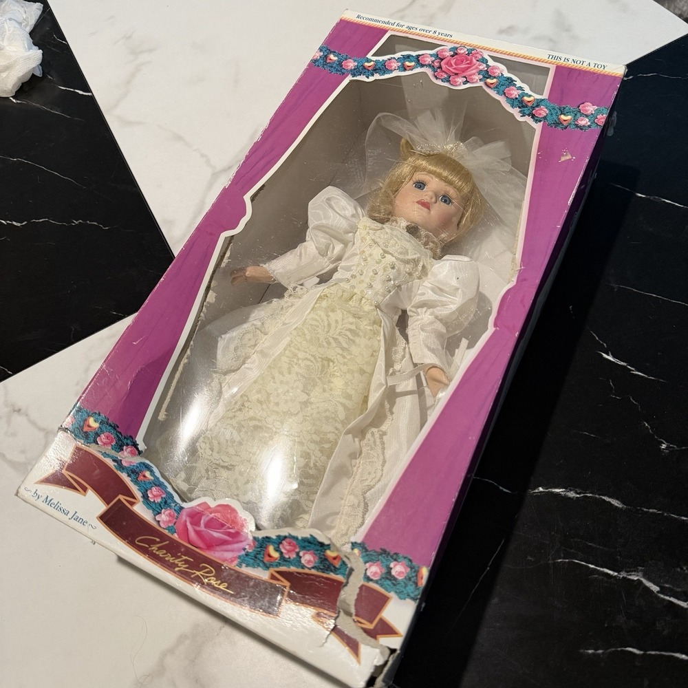 The Brass Key Victorian Rose Collection Charity Rose Porcelain Doll Melissa Jane